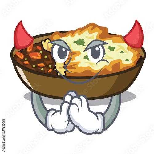 Devil gratin in the a mascot shape