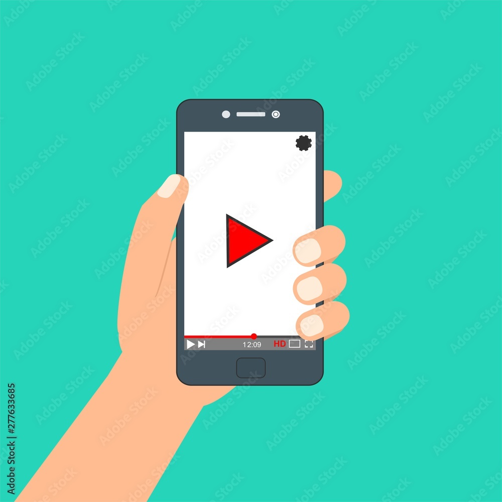 Hand holding phone icon. Vector illustration. There is a Hand holding phone icon. Vector illustration. There is a