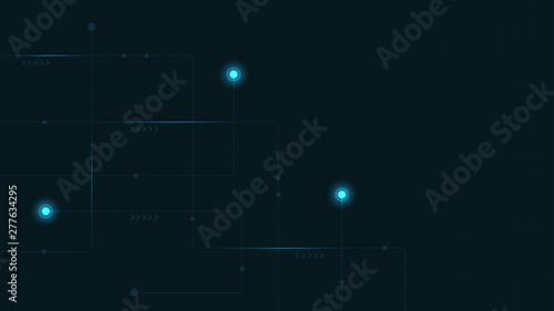 Abstract geometric connect lines and dots.Simple technology graphic background.Illustration Vector design Network and Connection concept.