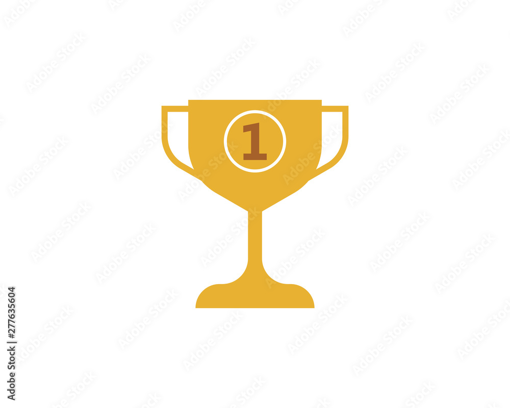 Trophy cup vector icon winner symbol Trophy cup vector icon winner symbol