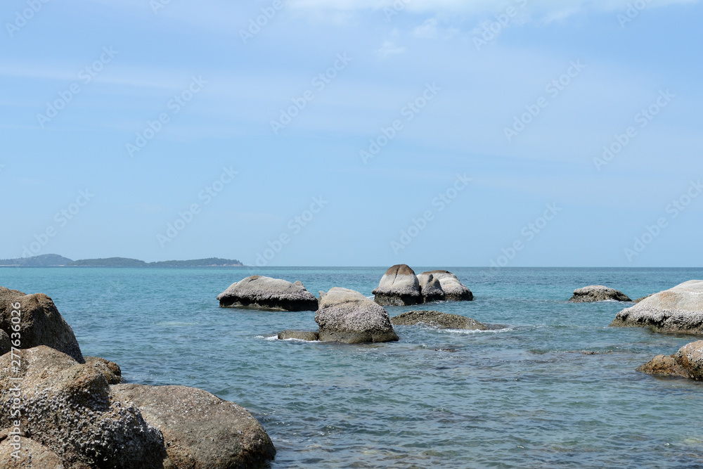 Beautiful coastal seascape, Samui island, Thailand Beautiful coastal seascape, Samui island, Thailand