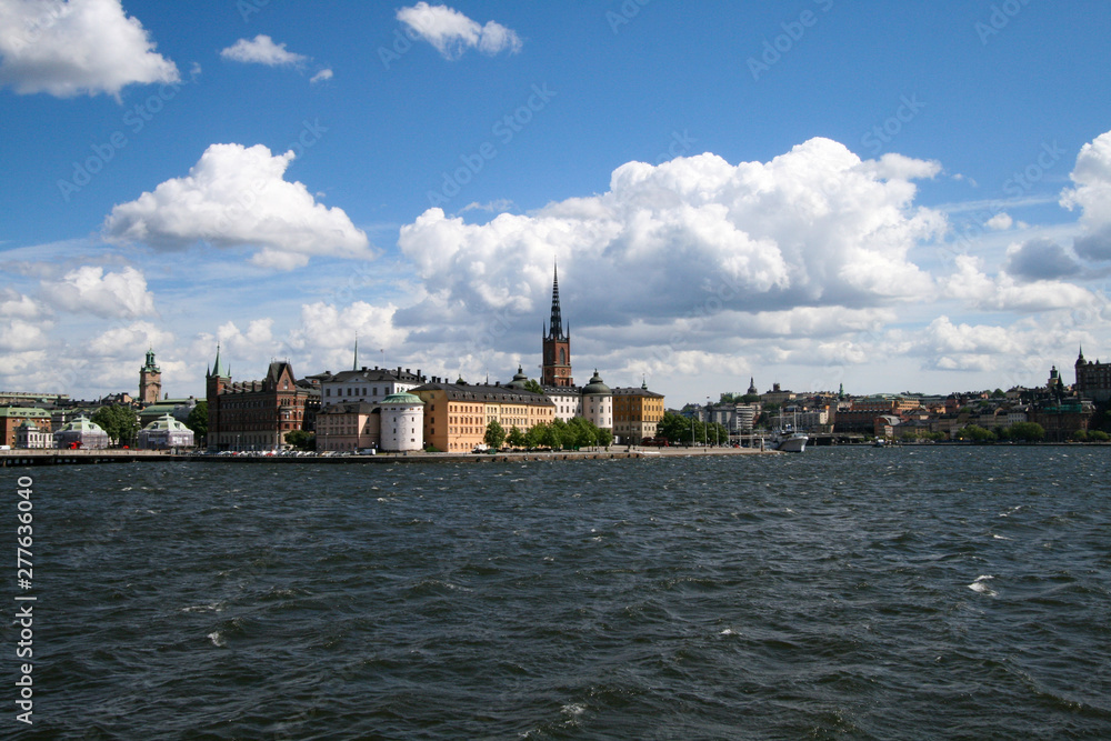 Stockholm Hafen Stadtsilhouette
