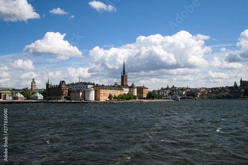 Stockholm Hafen Stadtsilhouette