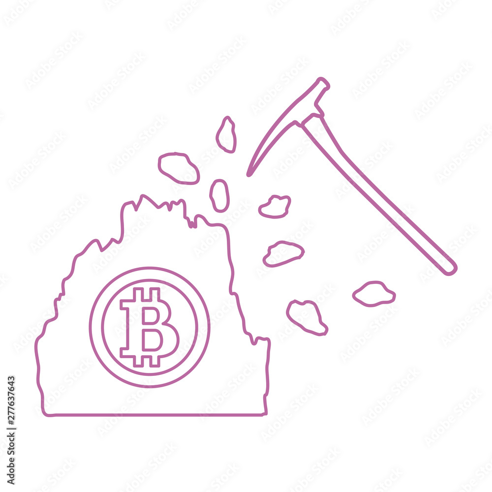 Mining of bitcoins. Digital currency. Mining of bitcoins. Digital currency.