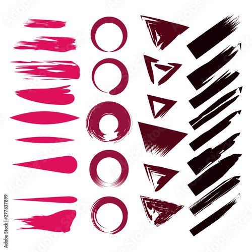 abstract paint brush stroke cartoon