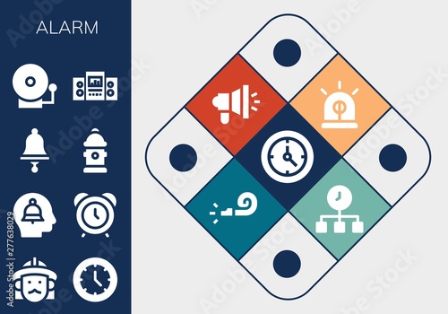 alarm icon set