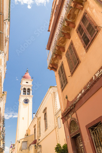 corfu island greece st Spiridonas cental church in the city of corfu photo