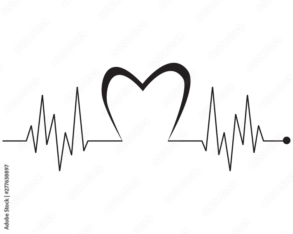 Art design health medical heartbeat pulse vector Art design health medical heartbeat pulse vector
