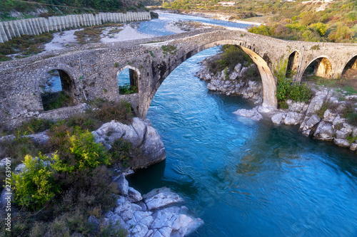 The Old Ottoman Mesi Bridge in Shkoder