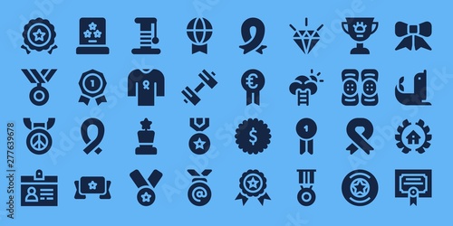 medal icon set