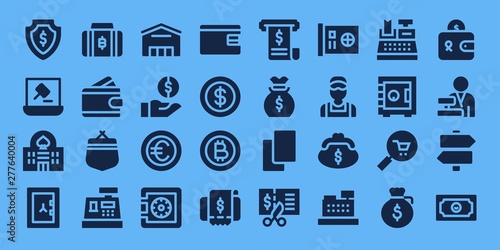 cash icon set