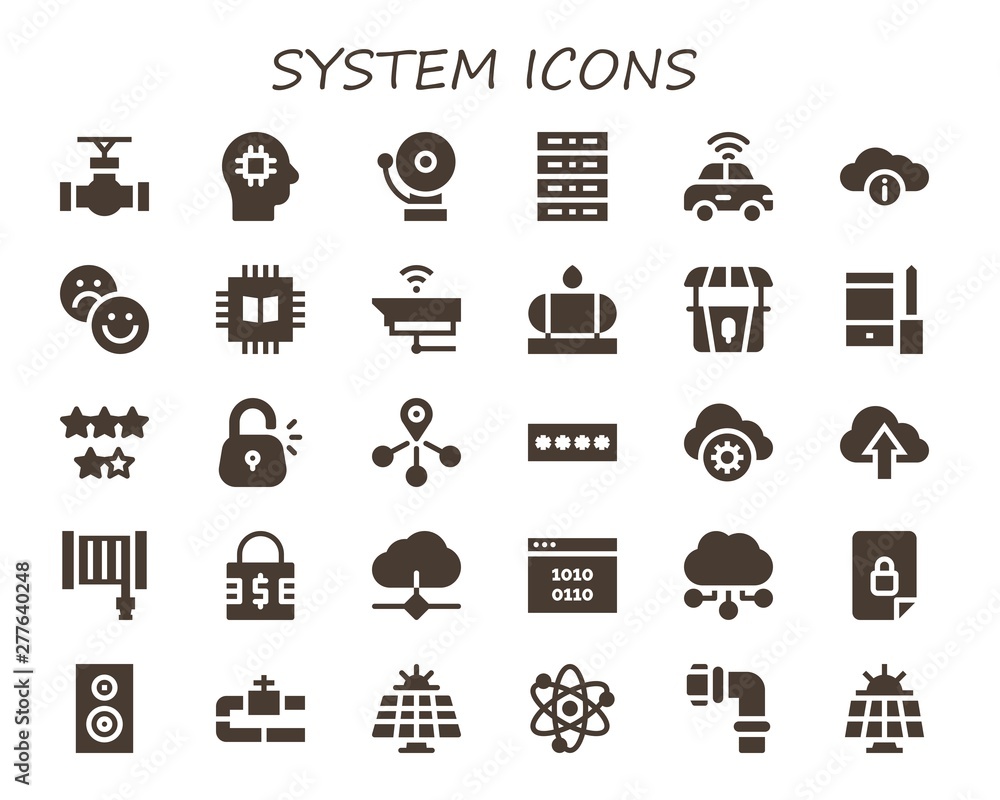 system icon set system icon set