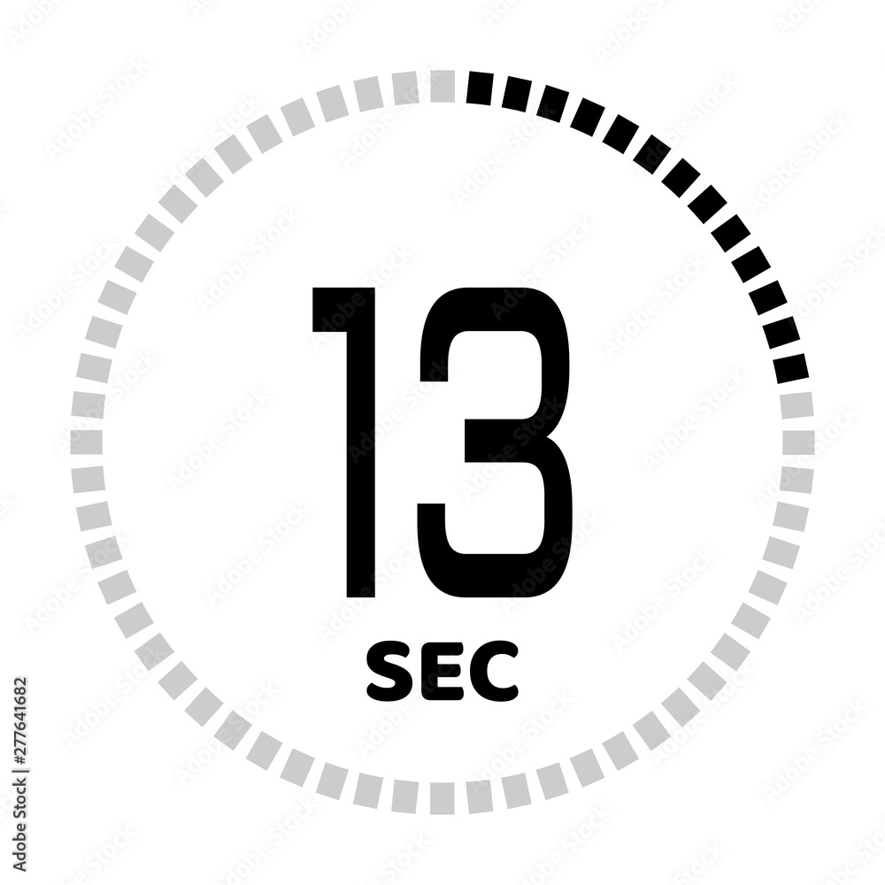 The seconds, stopwatch icon The seconds, stopwatch icon