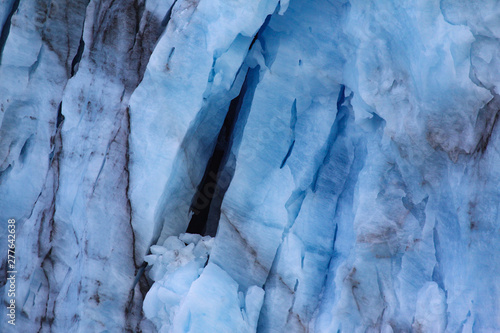Gletscherspalte Öffnung
