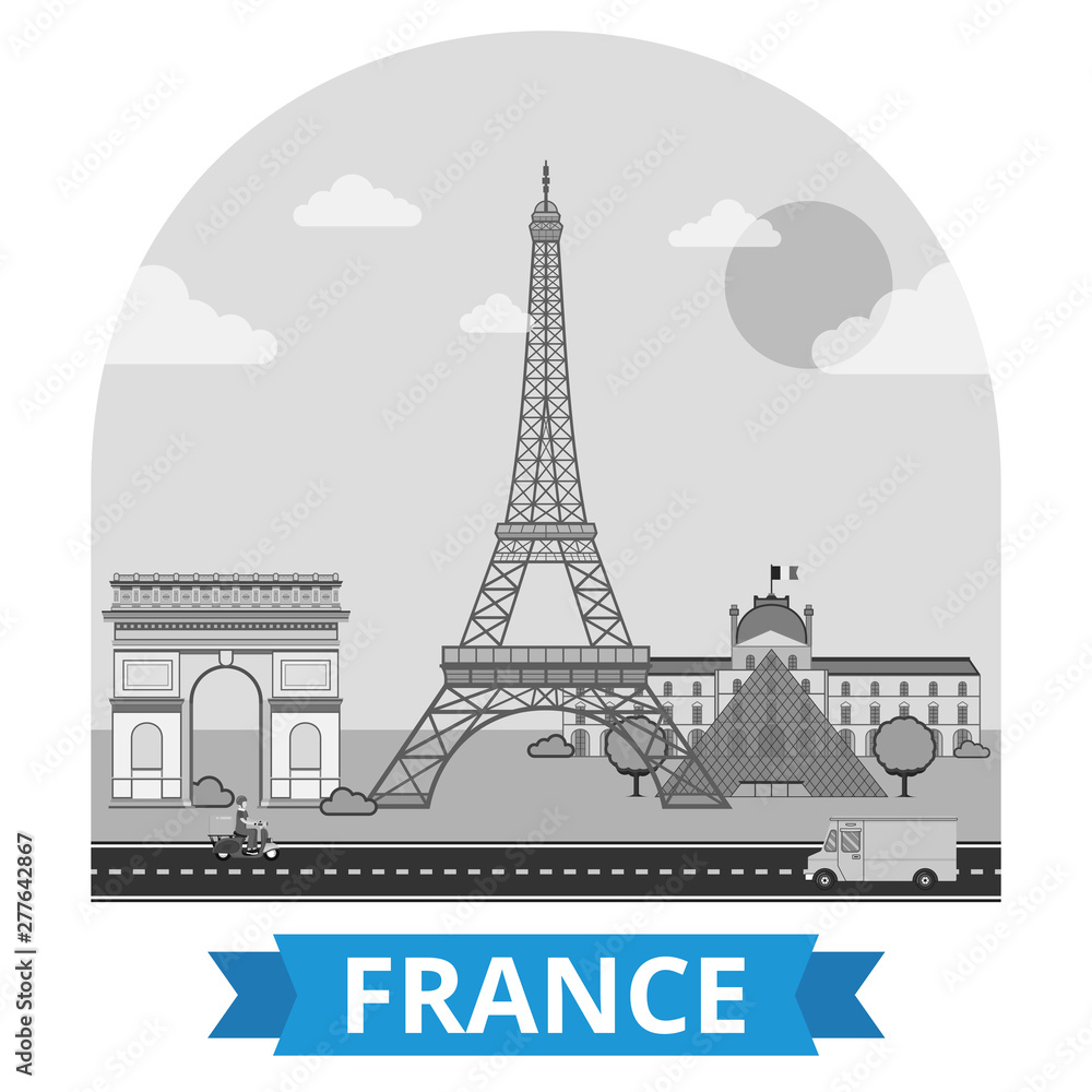 Obraz premium France backgrounds