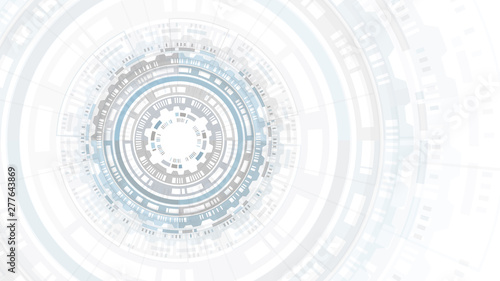 HUD abstract circle structure Futuristic user interface. Science background. Hi-tech abstract background. Futuristic technology concept.