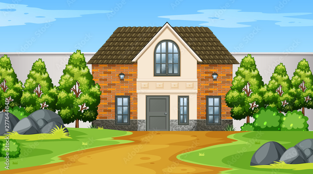 Exterior of home scene Exterior of home scene