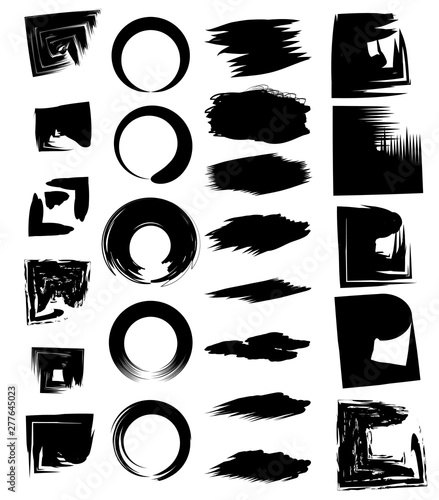 abstract paint brush stroke cartoon