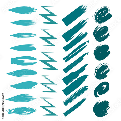 abstract paint brush stroke cartoon