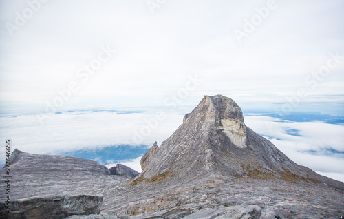 amazing view from the top of mountain peak 