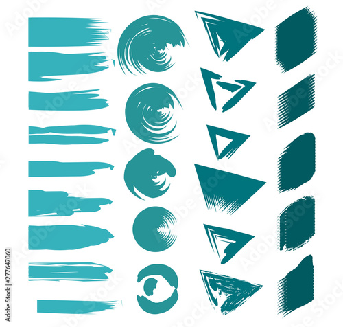 abstract paint brush stroke cartoon