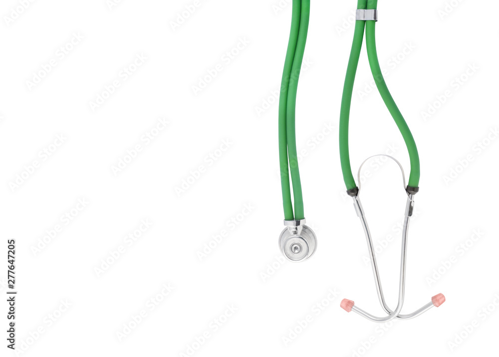 Obraz premium Stethoscope isolated on white with room for text