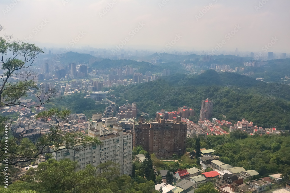 panoramic view of  taipei