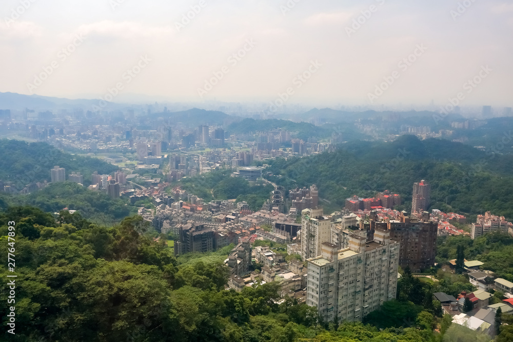panoramic view of  taipei