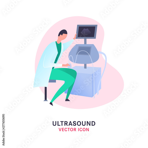 Flat ultrasound image