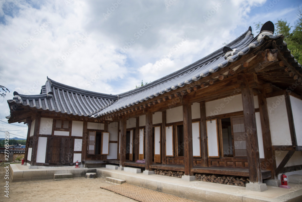 Harmony between Nature and Korean Traditional Houses, Hanok, in Korea