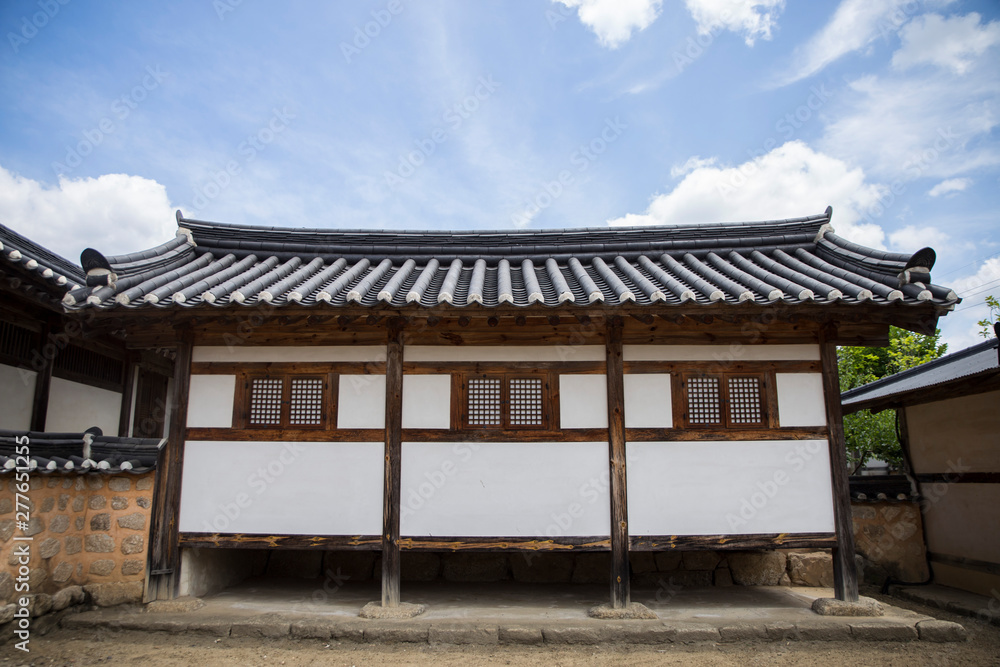 Harmony between Nature and Korean Traditional Houses, Hanok, in Korea