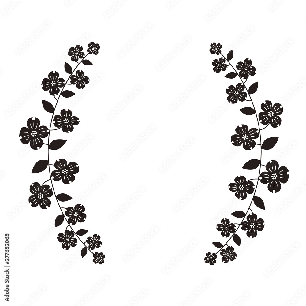 ハナミズキの花輪 Stock イラスト Adobe Stock