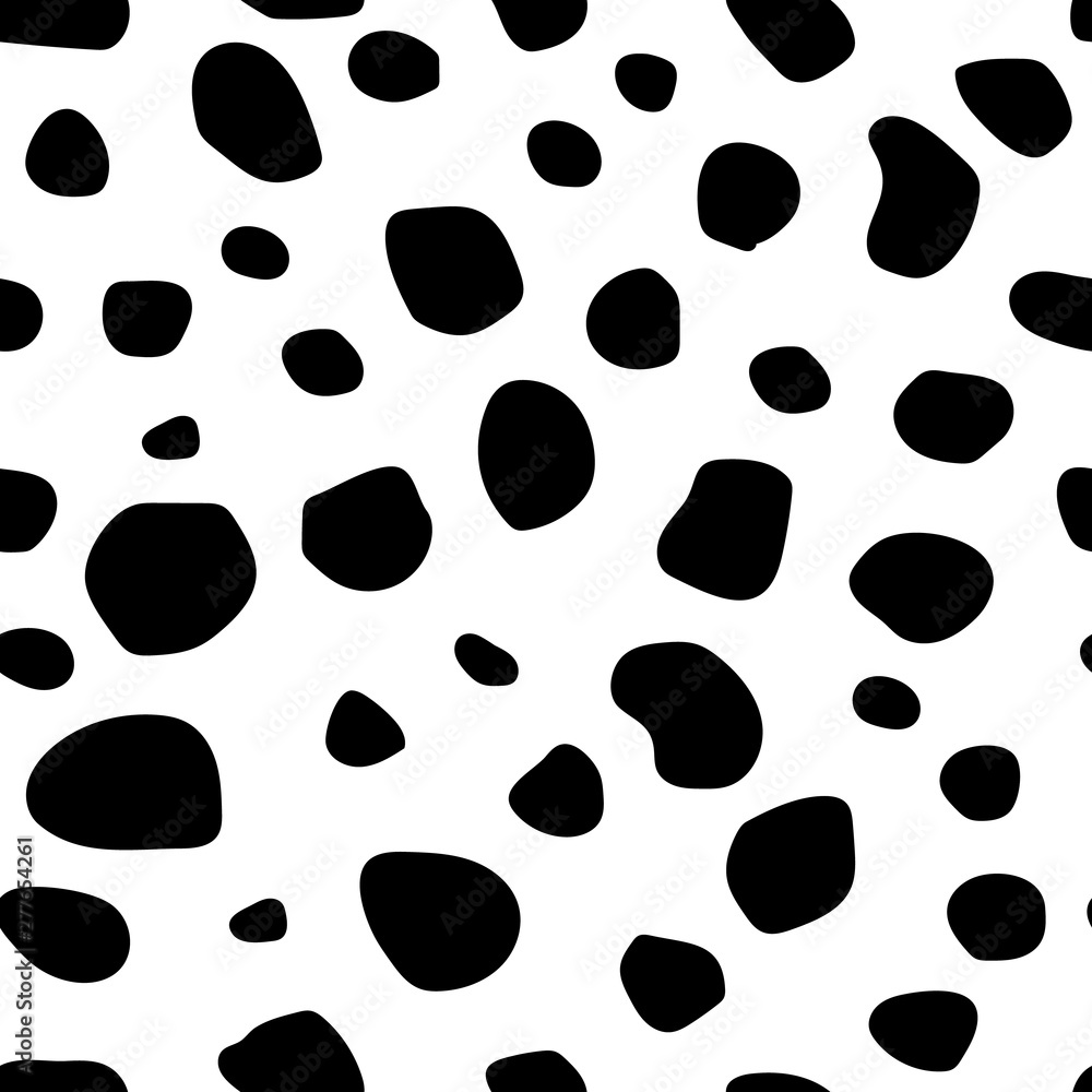 Seamless pattern with black spots Seamless pattern with black spots