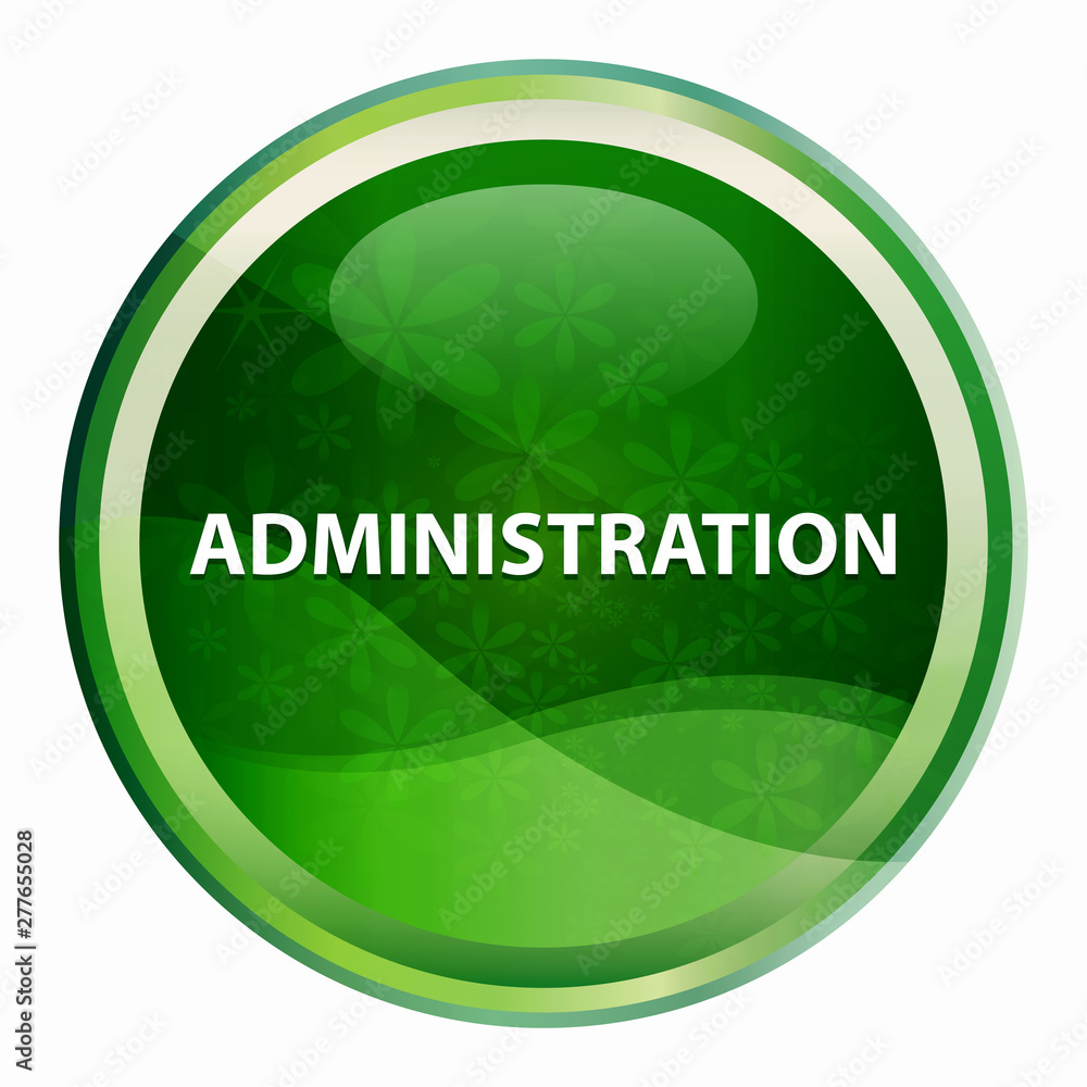 Administration Natural Green Round Button Administration Natural Green Round Button