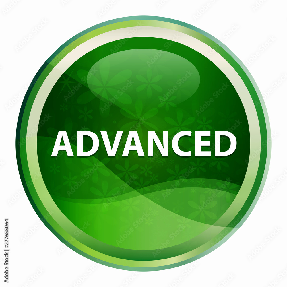 Advanced Natural Green Round Button Advanced Natural Green Round Button