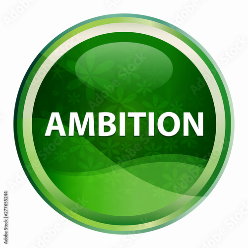 Ambition Natural Green Round Button