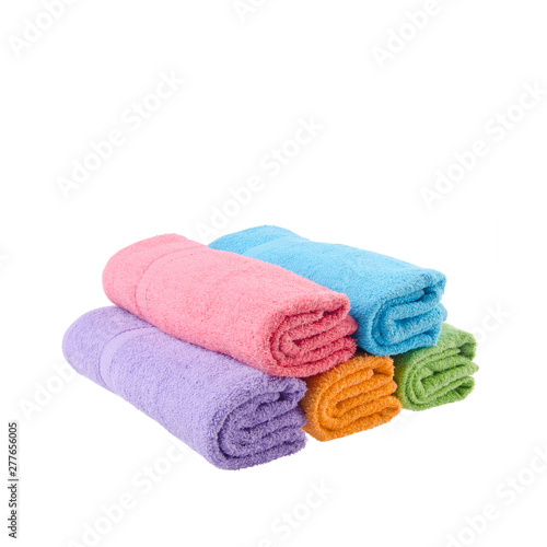 towel or bath towel on a background new.