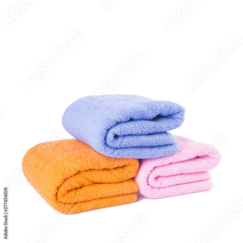 towel or bath towel on a background new.