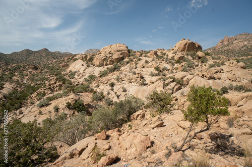 Scenic views over mountains and valleys in the Taif Region of Saudi Arabia