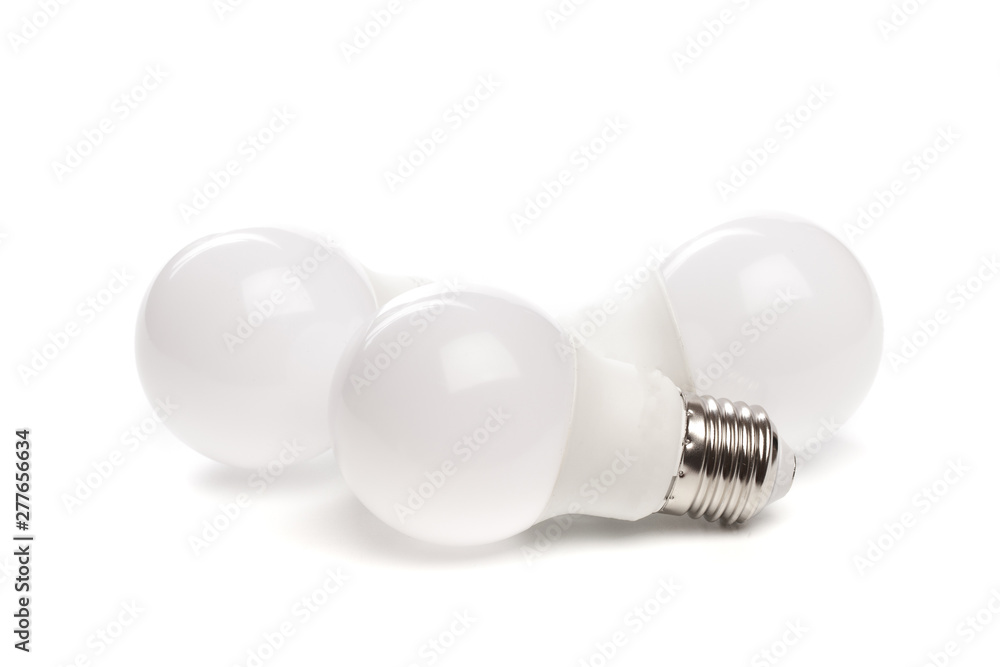LED light bulb New technology isolated on white background, Energy saving electric lamp is good for environment. - Image .. LED light bulb New technology isolated on white background, Energy saving electric lamp is good for environment. - Image ..