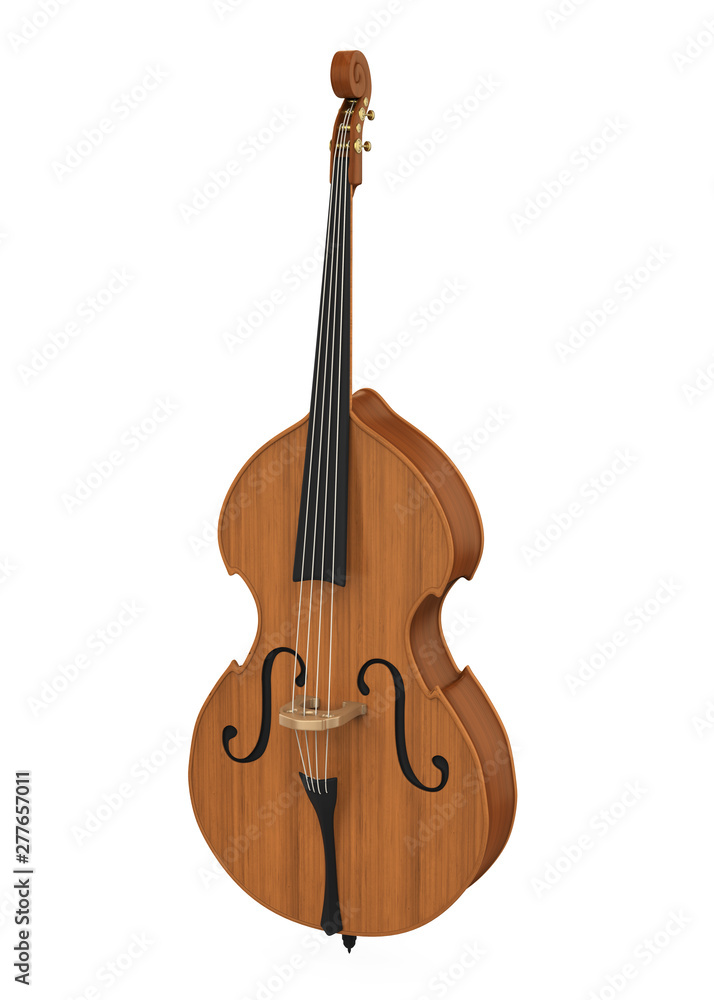 Fototapeta premium Double Bass Isolated