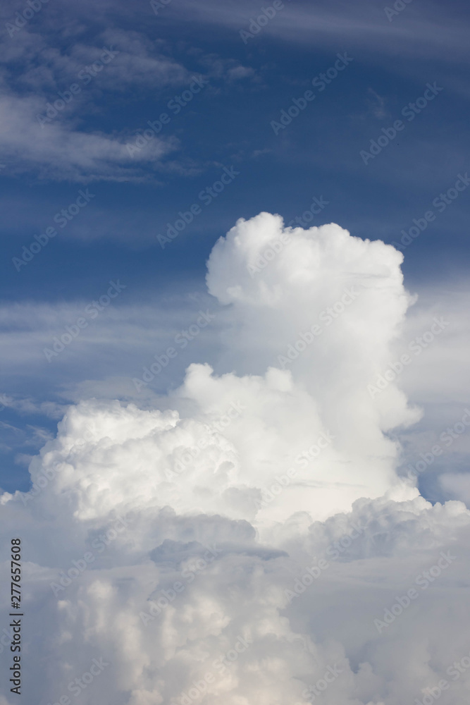 white clouds in the sky