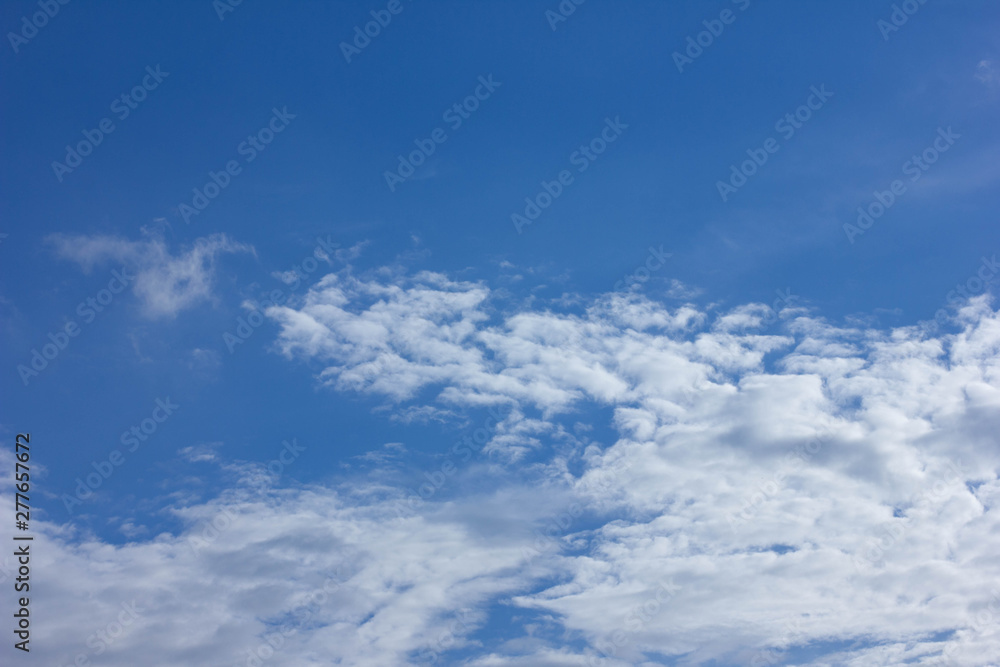 blue sky with white clouds