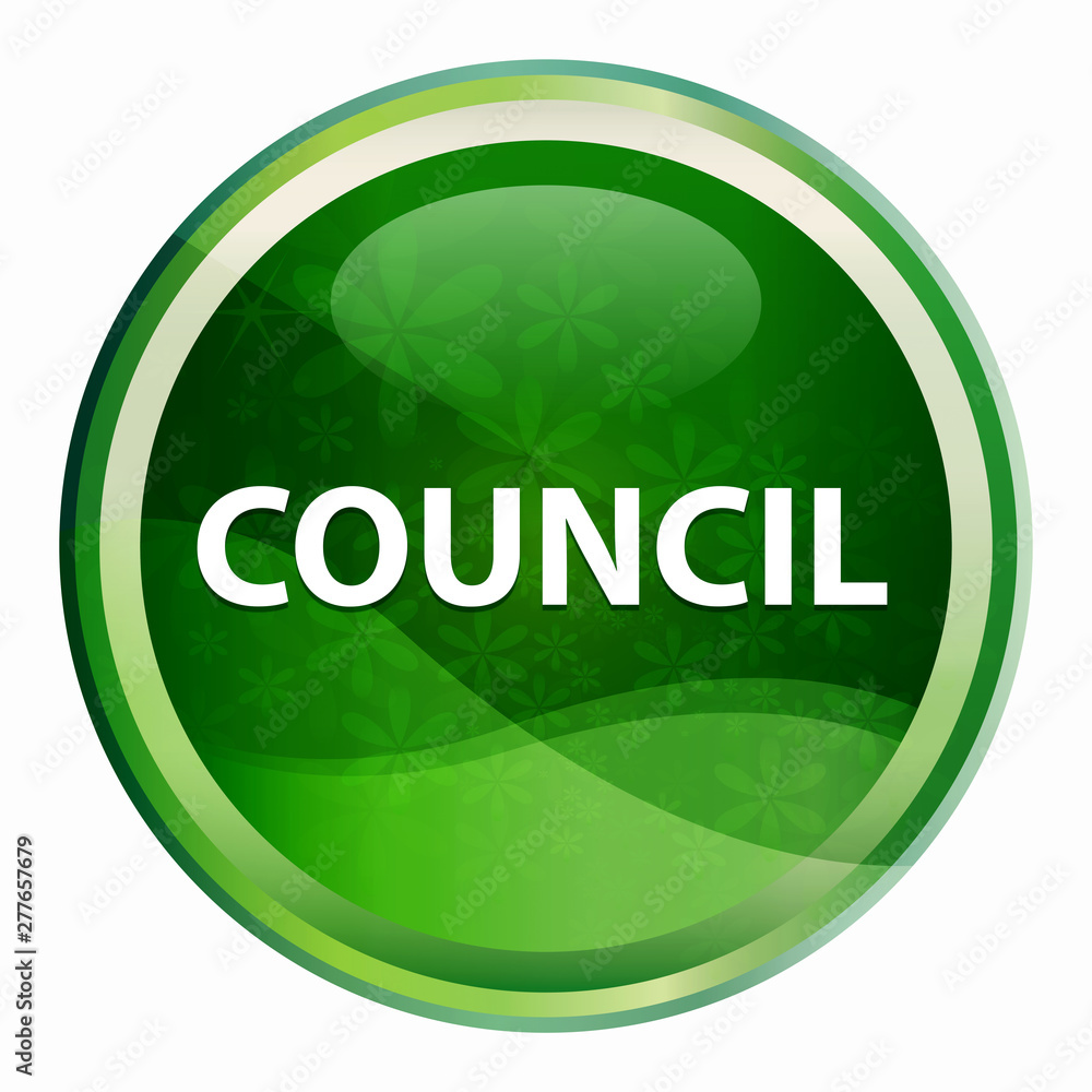 Council Natural Green Round Button Council Natural Green Round Button