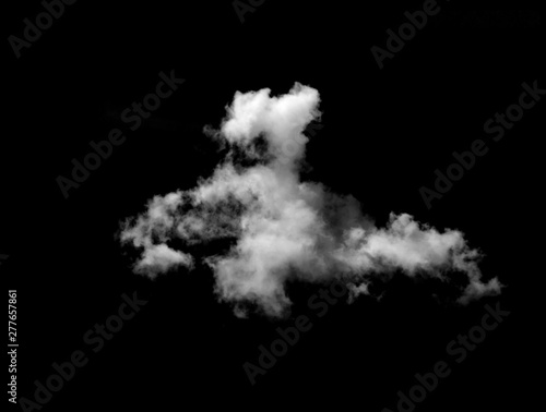 White cloud object for nature design summer background