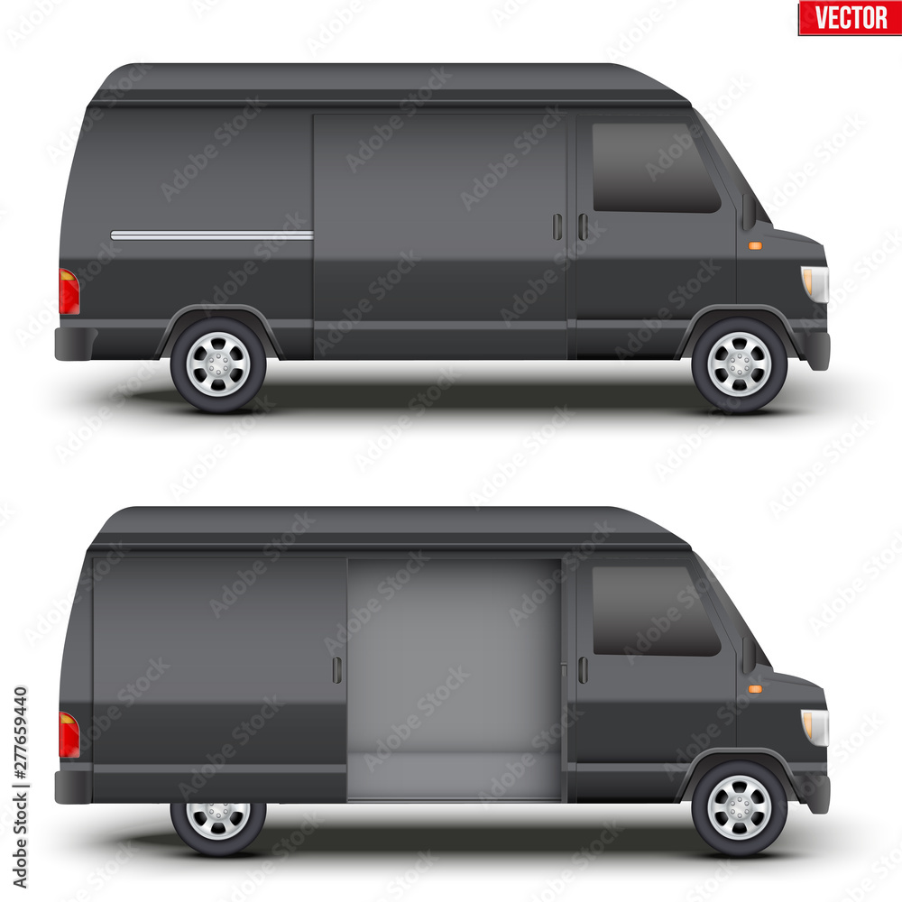 classic black service van minibus classic black service van minibus