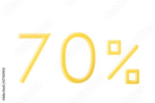 Display of% of simple design. There are color variations. シンプルなデザインの％表示
