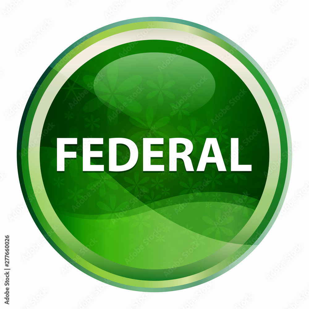 Federal Natural Green Round Button Federal Natural Green Round Button