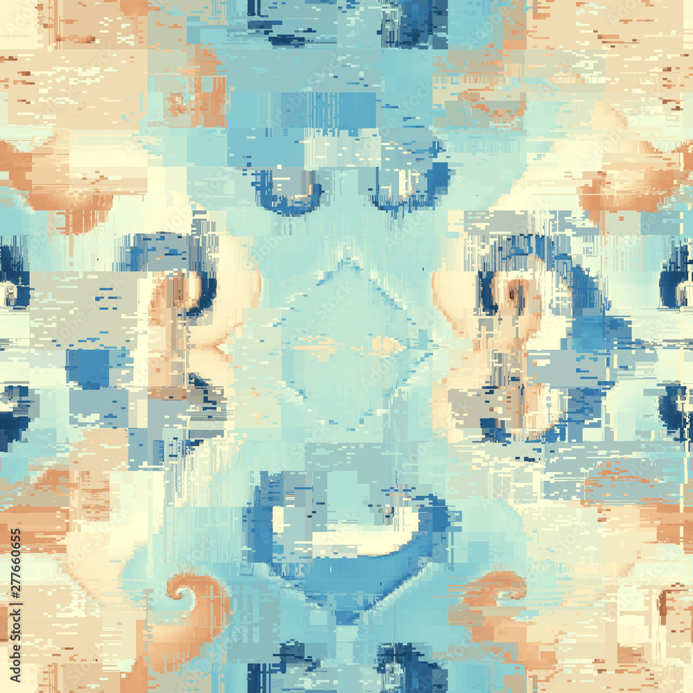 Vector image with imitation of grunge datamoshing texture. Vector image with imitation of grunge datamoshing texture.
