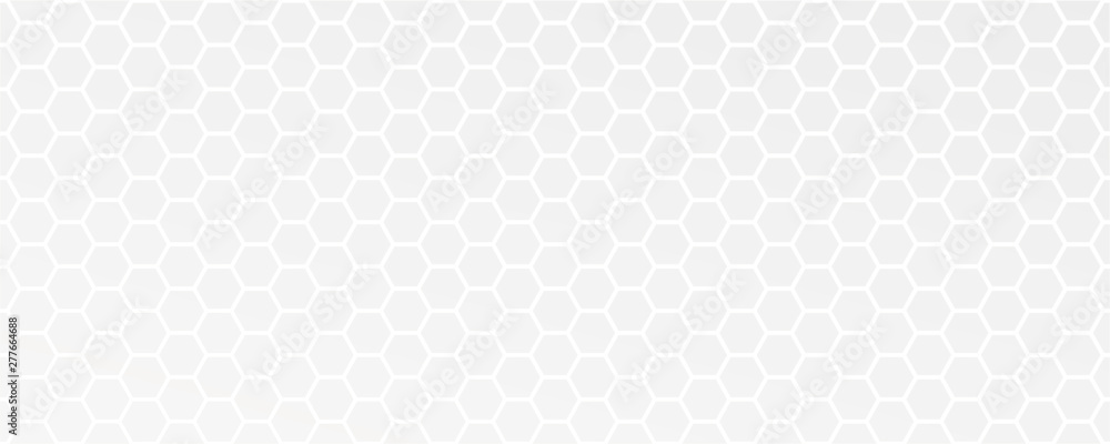 white abstract honeycomb background vector illustration EPS10
